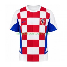 Koszulka Chorwacja Retro Domowe Stroje Piłkarskie 2002 Krótki Rękaw